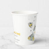 Niedliche Elegant Yellow Gray Little Bug Baby Dusc Pappbecher (Rechts)