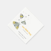 Niedliche Elegant Yellow Gray Little Bug Baby Dusc Serviette (Ecke)