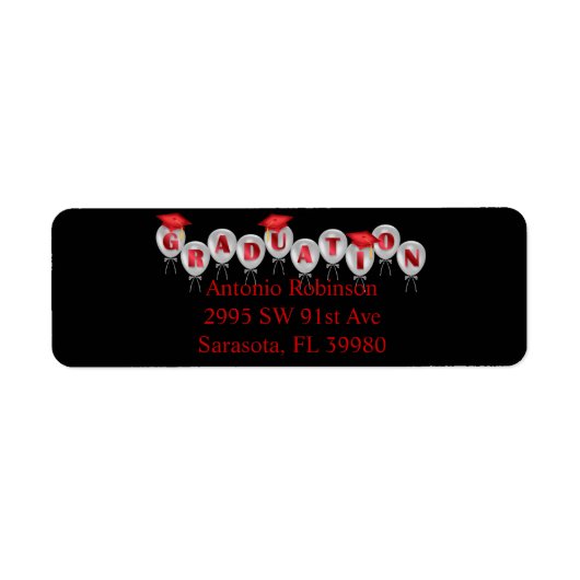 Niedliche Elegante Abschluss Labels (Vorne)