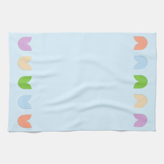 Niedliche, elegante Frühlingstraßen Tulip Blume Bl Geschirrtuch (Horizontal)