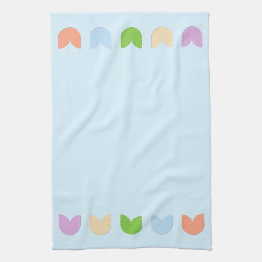 Niedliche, elegante Frühlingstraßen Tulip Blume Bl Geschirrtuch (Vertikal)