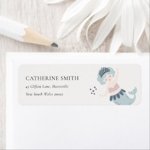 NIEDLICHE ELEGANTE KLEINE PINK BLUE MERMAID ADRESS