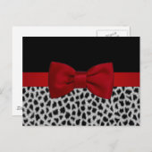 Niedliche, elegante Leopardenhaut Postkarte (Vorne/Hinten)