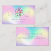 Niedliche elegante Macarons, Süßigkeiten Bäckerei  Visitenkarte (Vorne/Hinten)