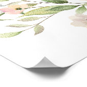 Niedliche Elegante Rosa Bläserbaby Girl Dusche Her Poster (Ecke)