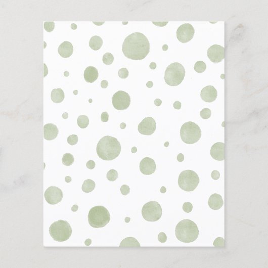 Niedliche Elephant Baby Dusche Einladung (Rückseite)