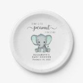 Niedliche Elephant Baby Dusche Pappteller (Vorderseite)