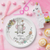Niedliche Elephant Baby Dusche Party Dekoration mi Pappteller (Party)