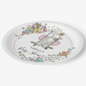 Niedliche Elephant Baby Dusche Party Dekoration mi Pappteller (Schrägansicht)