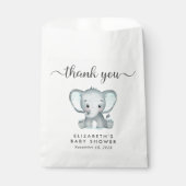 Niedliche Elephant Baby Dusche Vielen Dank Geschenktütchen (Vorderseite)