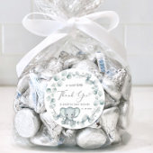 Niedliche Elephant Baby Dusche Vielen Dank Runder Aufkleber