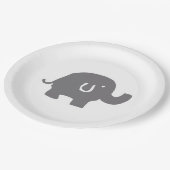 Niedliche Elephant Baby Duschpapier-Teller Pappteller (Schrägansicht)