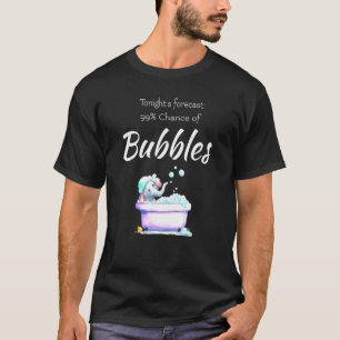 Niedliche Elephant-Badewanne mit Blasen T-Shirt
