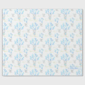 Niedliche Elephant Balloons & Clouds Baby Boy Must Geschenkpapier (Flach)