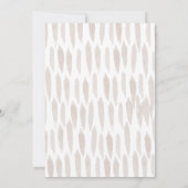 Niedliche Elephant Beige Gender Neutral Baby Dusch Dankeskarte (Rückseite)