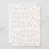 Niedliche Elephant Beige Gender Neutral Baby Dusch Einladung (Rückseite)