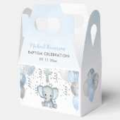 Niedliche Elephant Boys Ballon Taufe Geschenkschachtel (Geöffnet)