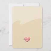 Niedliche Elephant Couple Dusche Einladung (Rückseite)