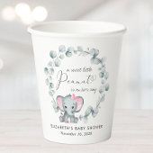 Niedliche Elephant Eucalyptus Baby Girl Dusche Pappbecher