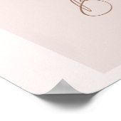 Niedliche Elephant Floral Boho Arch Baby Dusche Wi Poster (Ecke)