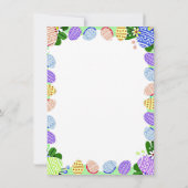 Niedliche Elephant Flying Balloons Babydusche Einladung (Rückseite)