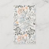 Niedliche Elephant Foliage Diaper Raffle Baby Dusc Begleitkarte (Rückseite)