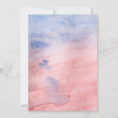 Niedliche Elephant Girls Babydusche Einladung (Rückseite)