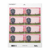 Niedliche Elephant Head Shipping Labels (Vorne)