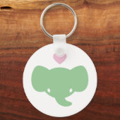 Niedliche Elephant Heart Graphic Schlüsselanhänger (Vorderseite)