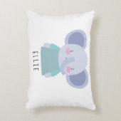 Niedliche Elephant Illustration - Anpassbar Dekokissen (Vorderseite(Vertikal))