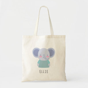 Niedliche Elephant Illustration - Anpassbar Tragetasche