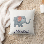 Niedliche Elephant Illustration Personalisiert Ihr Kissen (Decke)