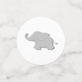 Niedliche Elephant Mint Polka Dot Baby Dusche Konfetti (Klein Vorderseite)