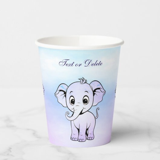 Niedliche Elephant Paper Cups Pappbecher (Links)