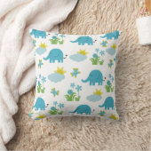 Niedliche Elephant Pattern werfen Kissen (Decke)
