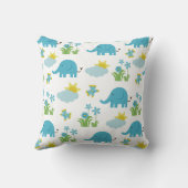Niedliche Elephant Pattern werfen Kissen (Rückseite)