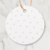 Niedliche Elephant Pink Boho Girl Babydusche Geschenkanhänger (Rückseite)