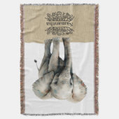 Niedliche Elephant Throw Blanket Decke (Vorderseite Vertikal)