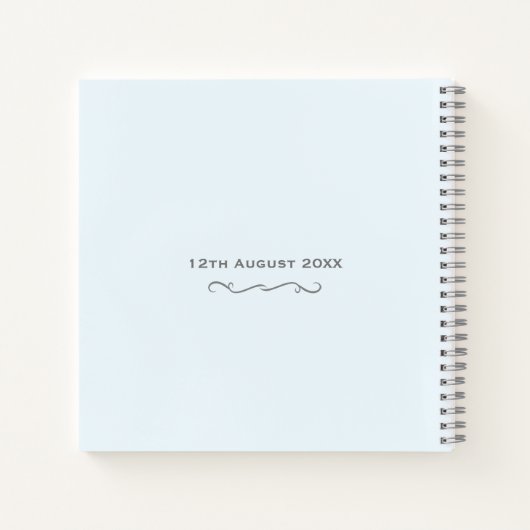 Niedliche Elephant und Confetti Blue Baby Duwer Gu Notizblock (Rückseite)