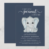 Niedliche Elephant Watercolor Babydusche Einladung (Vorne/Hinten)