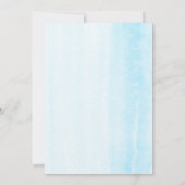 Niedliche Elephant Watercolor Grüne Kinderdusche Einladung (Rückseite)