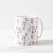 Niedliche Elephants Balloons & Clouds Baby Girl Kaffeetasse (VorderseiteRechts)
