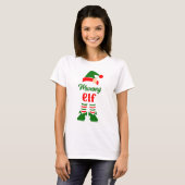 Niedliche Elf-Familie - Weihnachtsmatte T-Shirt (Vorne ganz)
