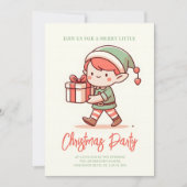 niedliche Elf-Geschenkboxen Einladung (Vorderseite)