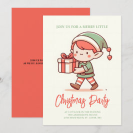 niedliche Elf-Geschenkboxen Einladung