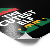 Niedliche Elf Matching-Familie Weihnachten Fotodruck (Ecke)