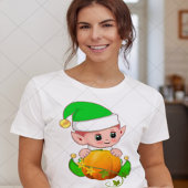 Niedliche Elf & Pumpkin Fall Saison T-Shirt