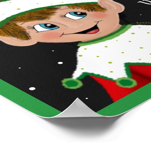 Niedliche Elf-Überwachung Poster (Ecke)