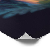 Niedliche Elfen spielen unter Pilzen Poster (Ecke)