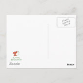 Niedliche Elster - Watercolor-Vogel Postkarte (Rückseite)